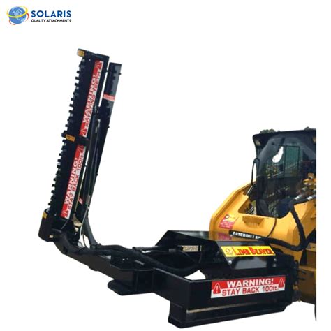 skid steer limb trimmer|solaris tree trimmer for skid steer.